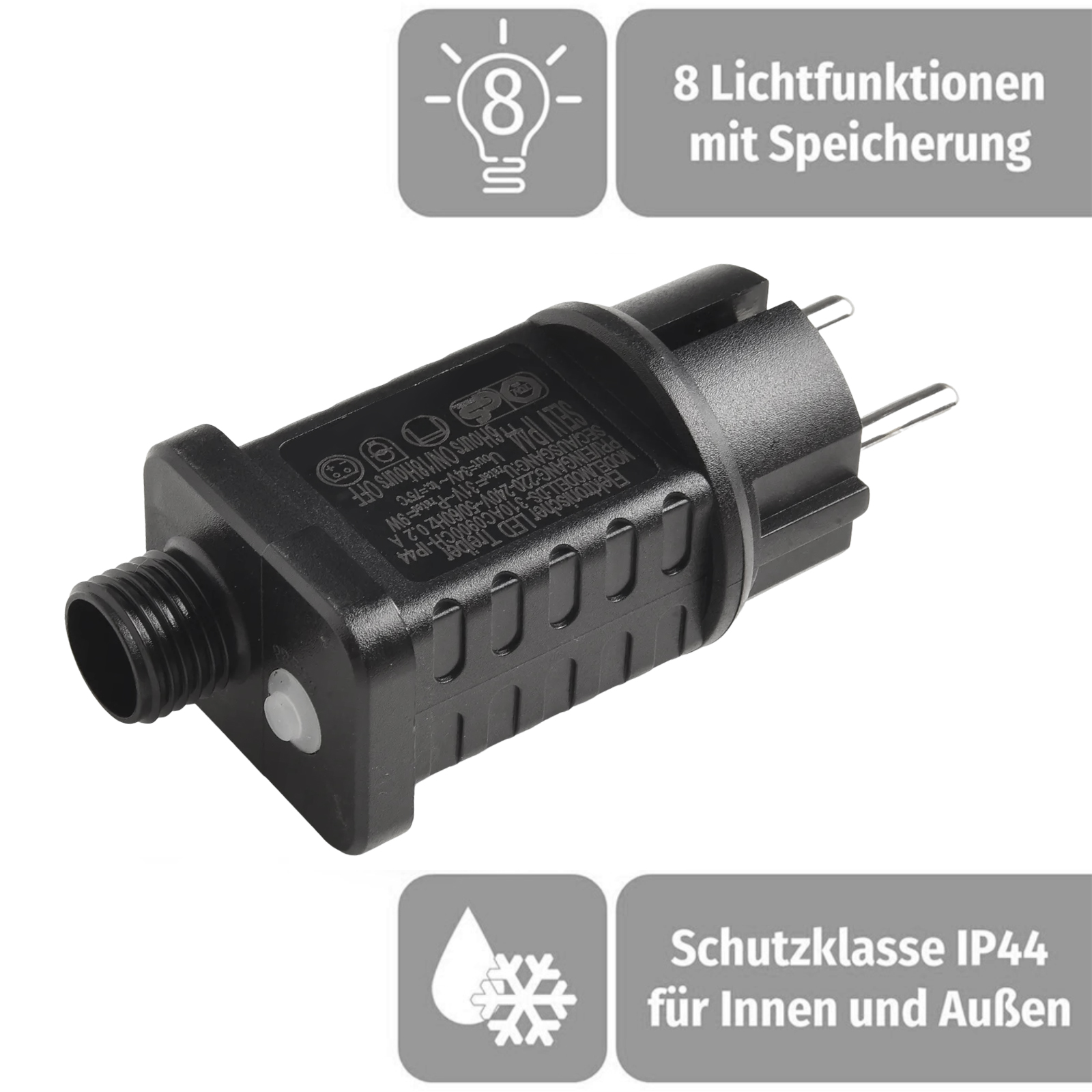 Outdoor Power With Timer - 31V 9W LED 変圧器電源タイマー付きストリングライト用クリスマス屋外屋内 IP44 防水