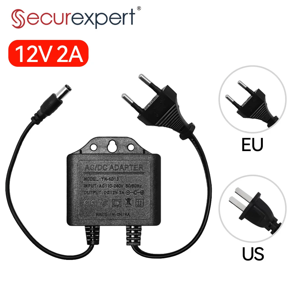 Outdoor Power Plug In - 電源アダプタ DC12V 2A 防水 EU プラグ