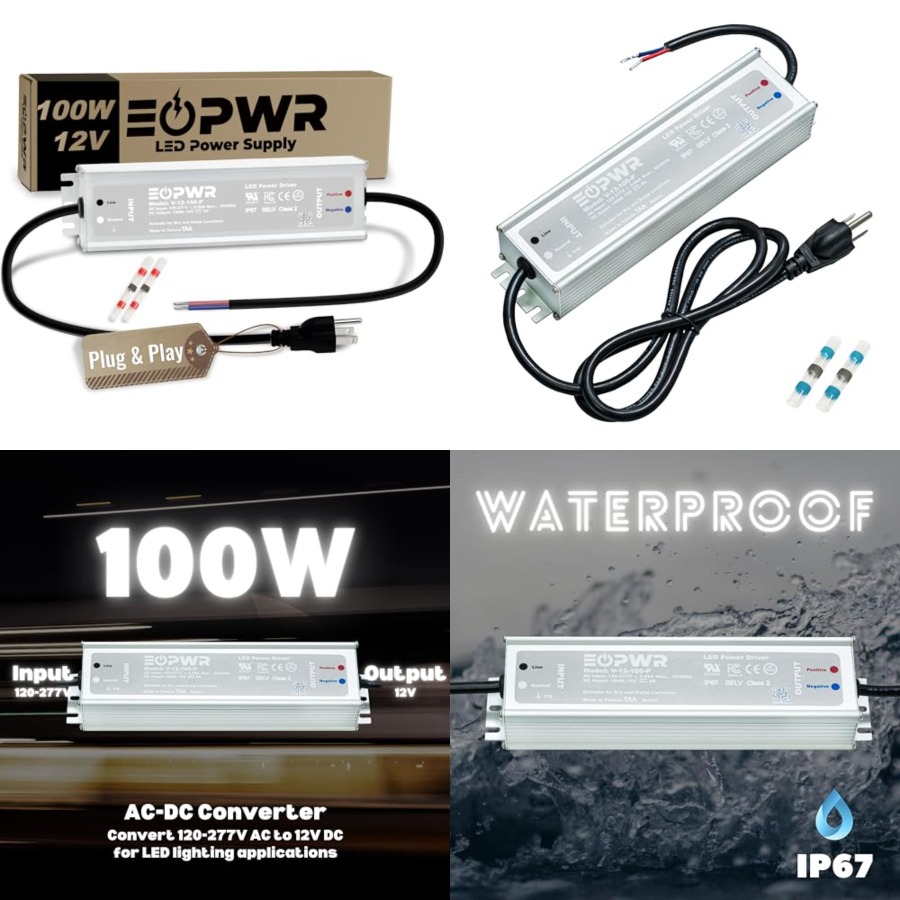 Outdoor Power Plug In - LED ドライバー防水 IP67 電源 AC120-277V から