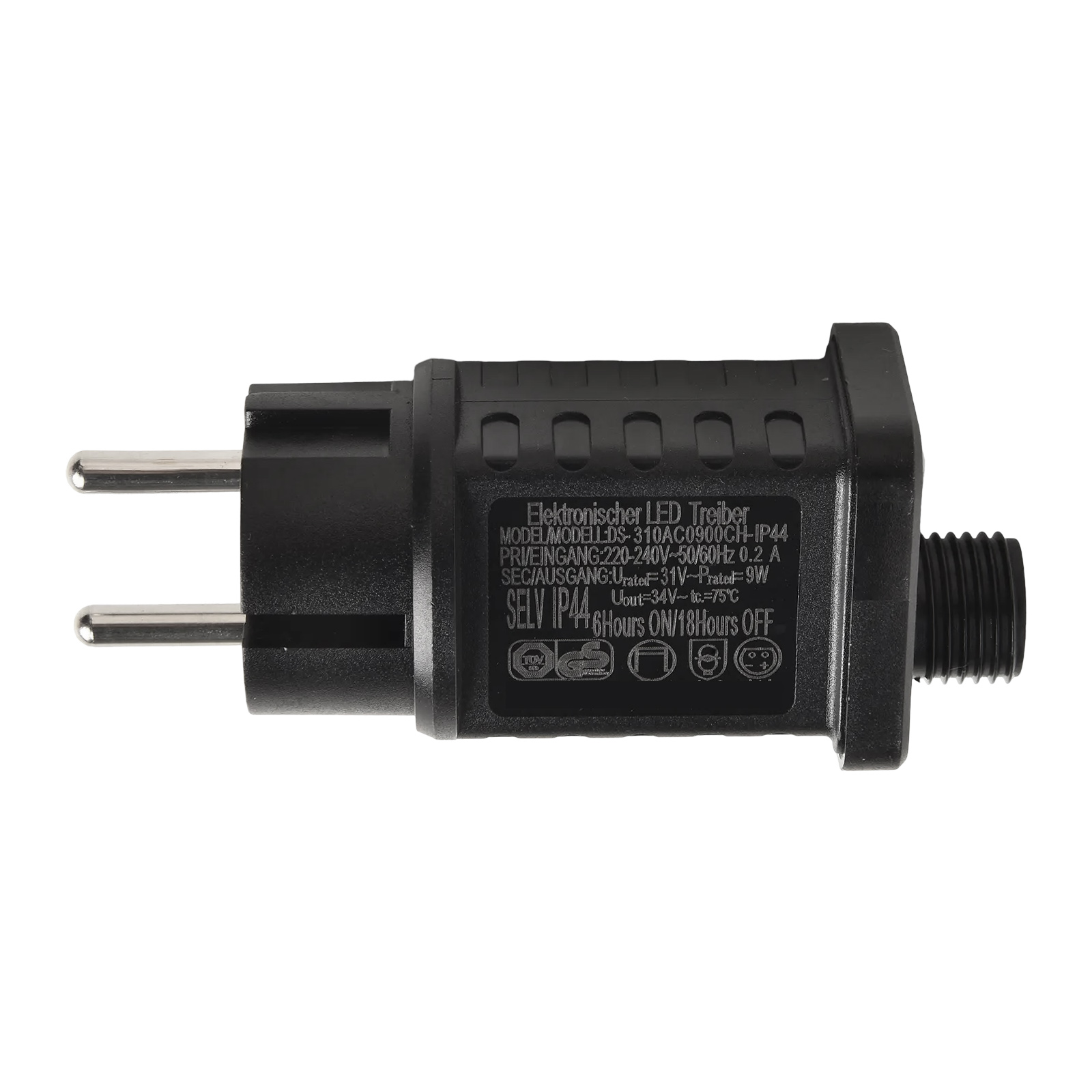 31V 9W LED 変圧器電源タイマー付きストリングライト - Outdoor Power With Timer のレビューと価格