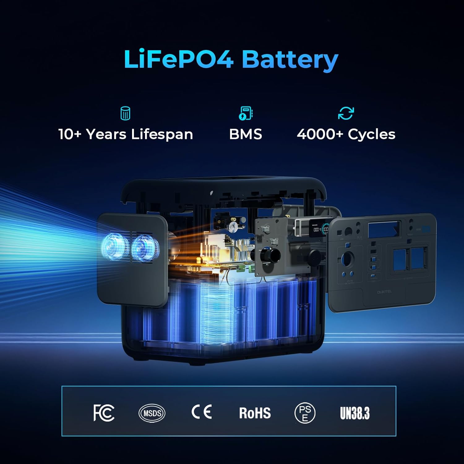 OUKITEL P800E ポータブル電源 800W ソーラ - Outdoor Power Plug In のレビューと価格