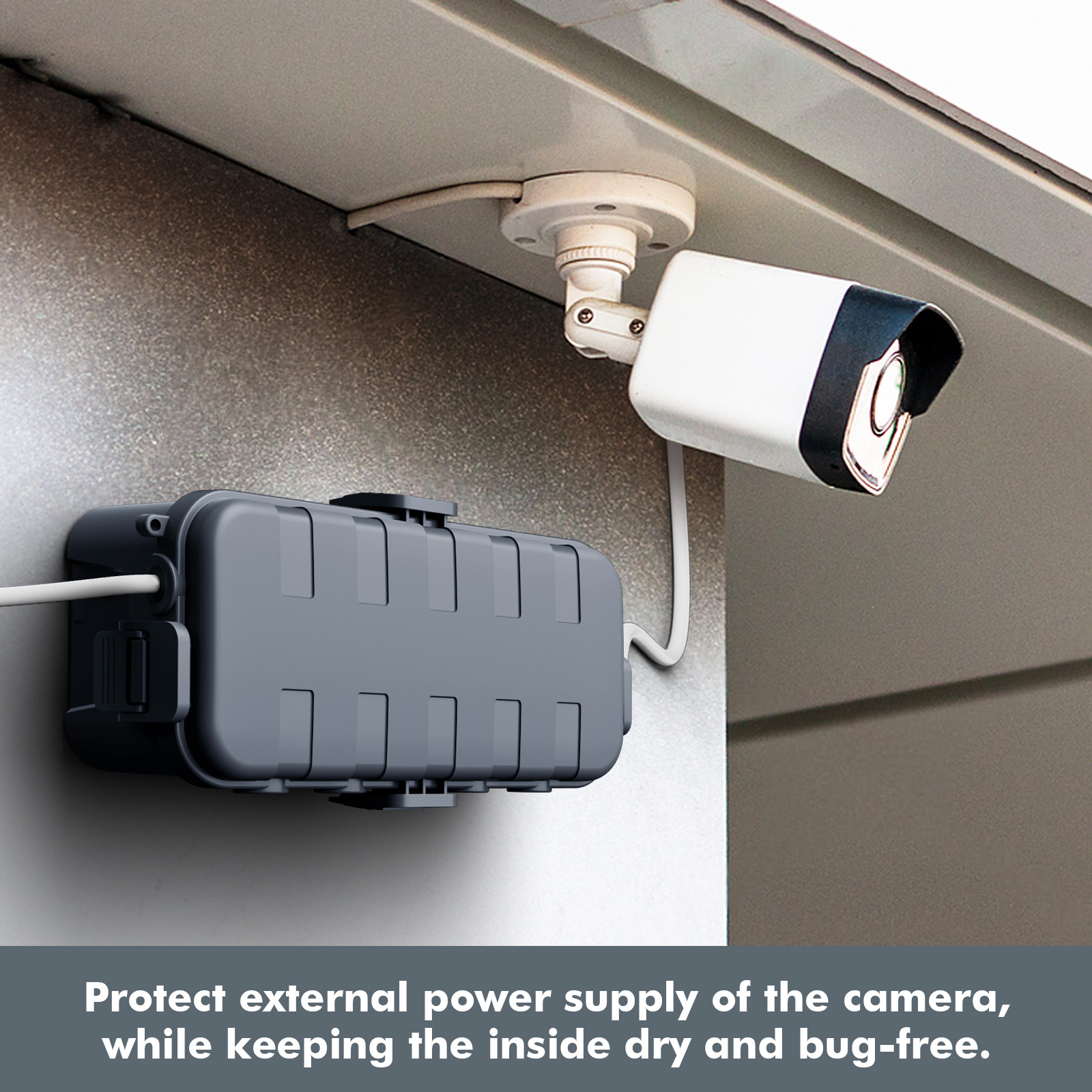 屋外電気ボックス防水延長コードカバー、6つのケーブル入力ポー - Outdoor Power Plug In のレビューと価格