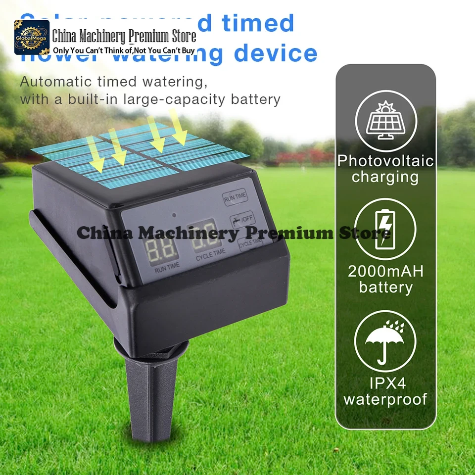 新しい太陽光発電灌漑タイマー自動屋外庭園散水システム 200 - Outdoor Power With Timer のレビューと価格