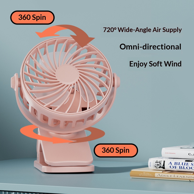 パーソナルクリップファン 720度回転ヘッド ソフトナイトラ - Outdoor Power With Timer のレビューと価格