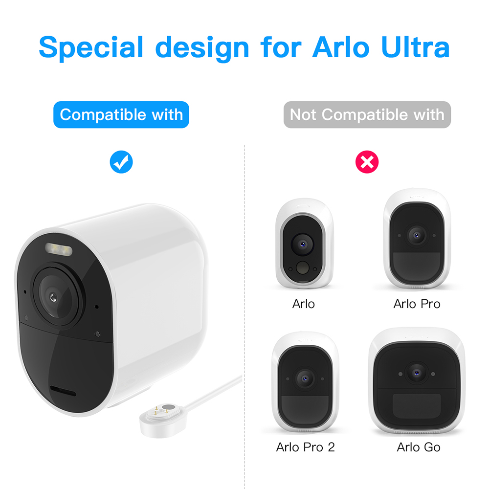 Arlo-磁気充電ケーブル,防水充電器,電源コード,4k u - Outdoor Power Plug In のレビューと価格