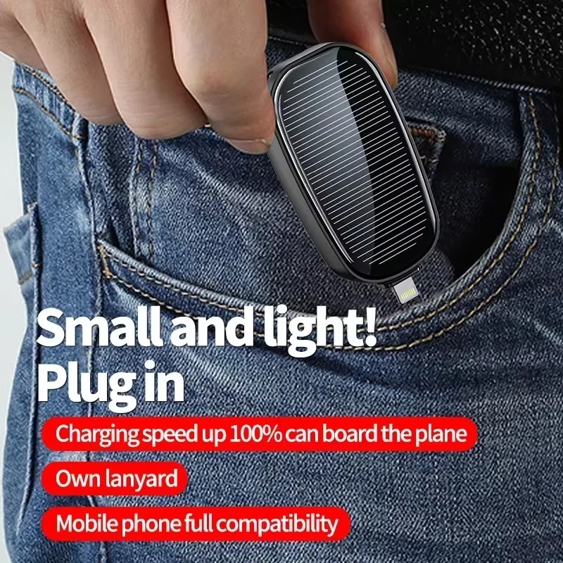 緊急用ソーラーミニポータブル電源キーホルダー型携帯充電器小型 - Outdoor Usb Power Adapter のレビューと価格