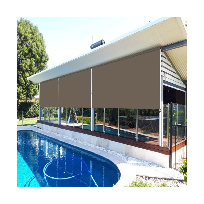 2026年高品質バッテリー駆動の防風・防水屋外用ローラーブラ - Outdoor Power Blinds のレビューと価格
