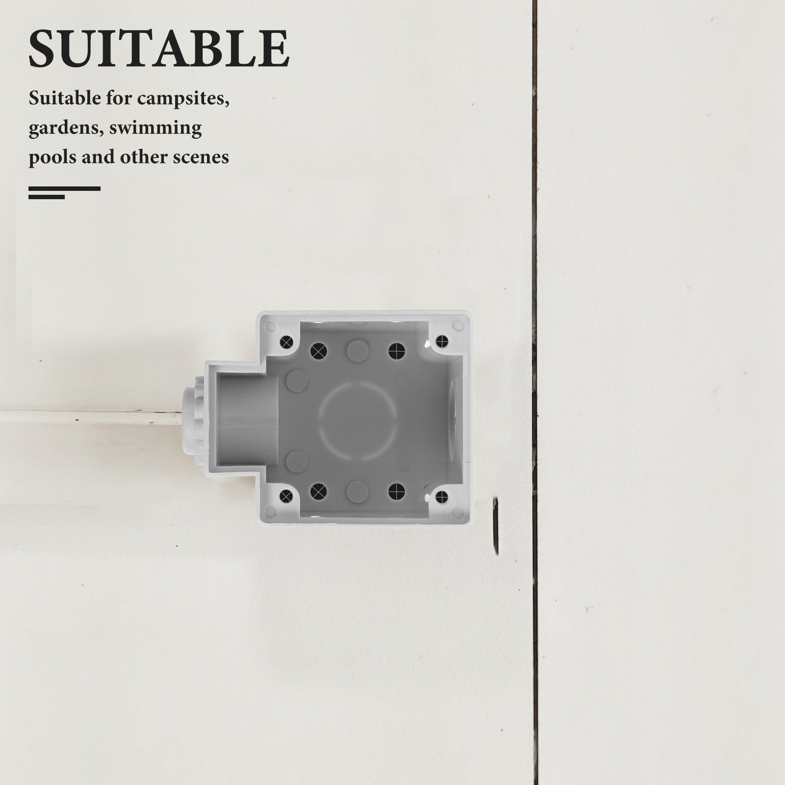 屋外用防水接続ボックス2個。電気ソケット保護カバー。水しぶき - Outdoor Power With Timer のレビューと価格