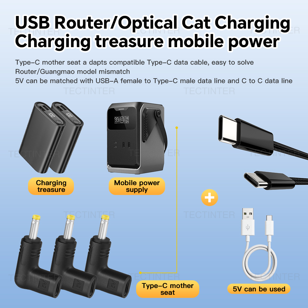 Type-C to DC 5V電源充電コンバーター PSP  - Outdoor Usb Power Adapter のレビューと価格