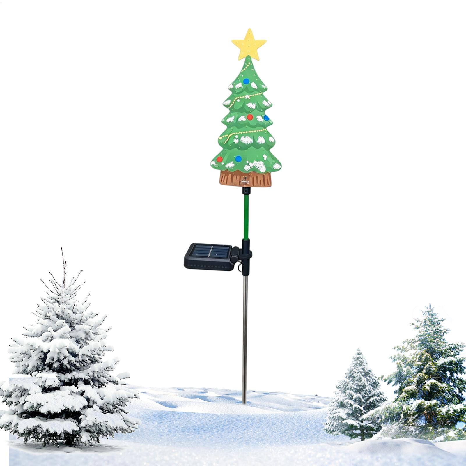 屋外用クリスマスツリーLEDライト、防水仕様、ソーラー充電式 - Outdoor Power Stake のレビューと価格
