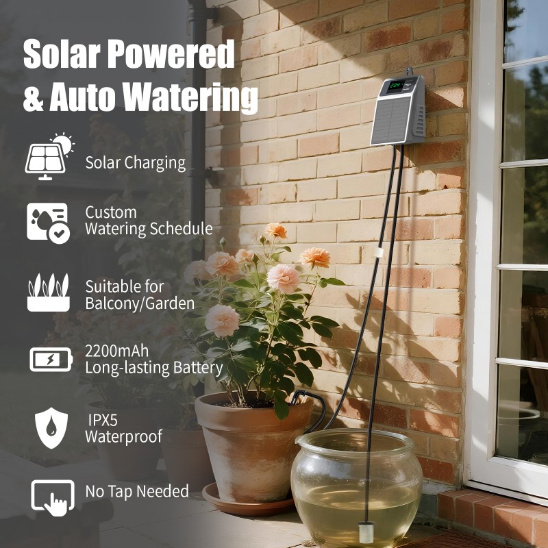 A03F-ソーラー式自動点滴灌漑キット タイマーモード スマ - Outdoor Power With Timer のレビューと価格