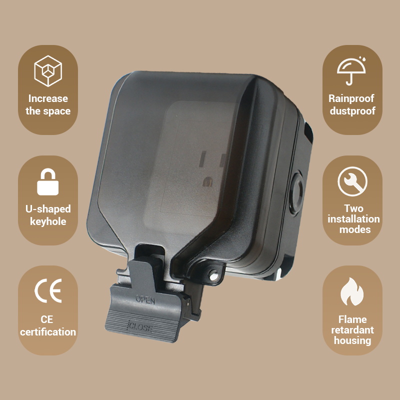 Avoir IP66 壁防水ソケットシングルボックスコンセン - Outdoor Power Outlet のレビューと価格