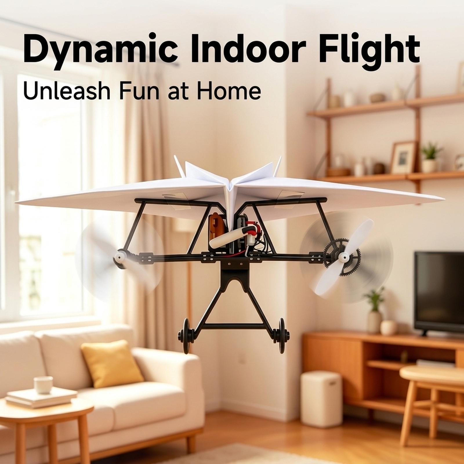 リモコンで操作できる紙飛行機、電動キット、DIYで組み立て可 - Outdoor Power Kit のレビューと価格