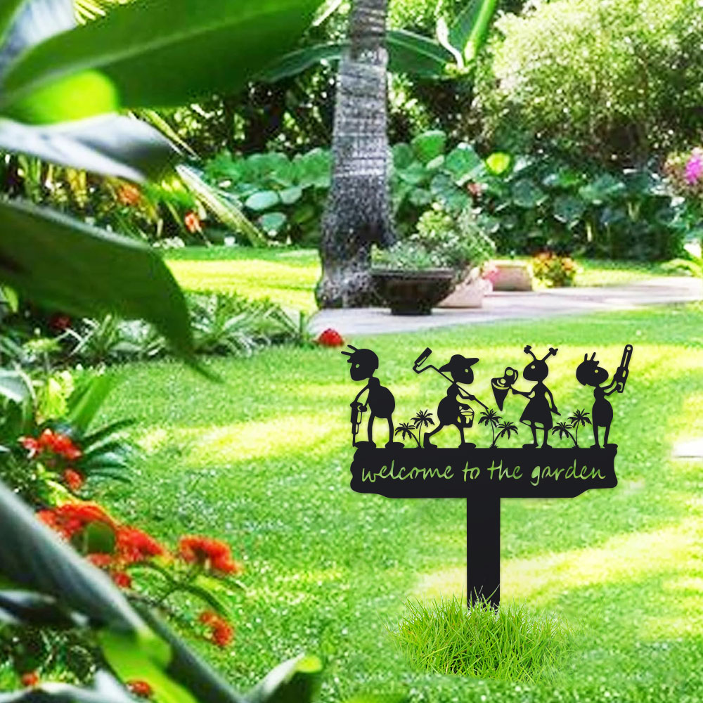 1個入りメタル製素朴な金属製アリのシルエットガーデンステーク - Outdoor Power Stake のレビューと価格