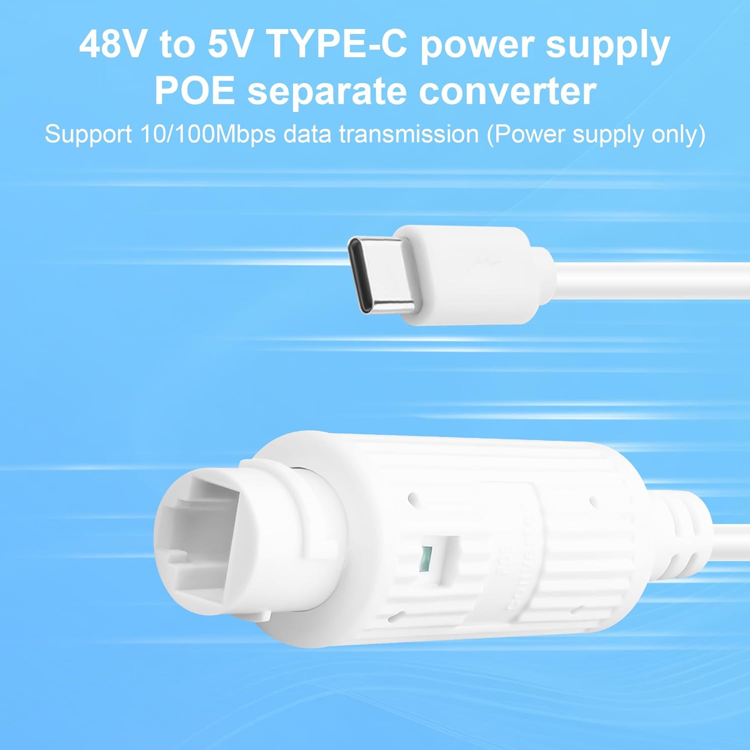 POE to USB-C 電源コンバーター RJ45 メス  - Outdoor Usb Power Adapter のレビューと価格