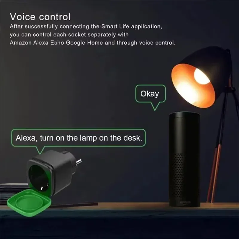 Tuya EU 16A WiFiスマート防水ソケット屋外用ソ - Outdoor Power Adapter のレビューと価格