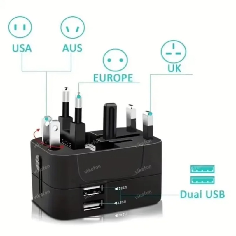 折りたたみ式ユニバーサル旅行用電源アダプター EU UK U - Outdoor Usb Power Adapter のレビューと価格