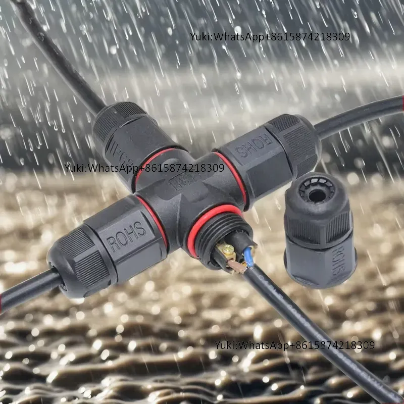 IP68 防水ケーブル T タップ電気コネクタ 4 ピン屋外 - Outdoor Power Cable Junction Box のレビューと価格