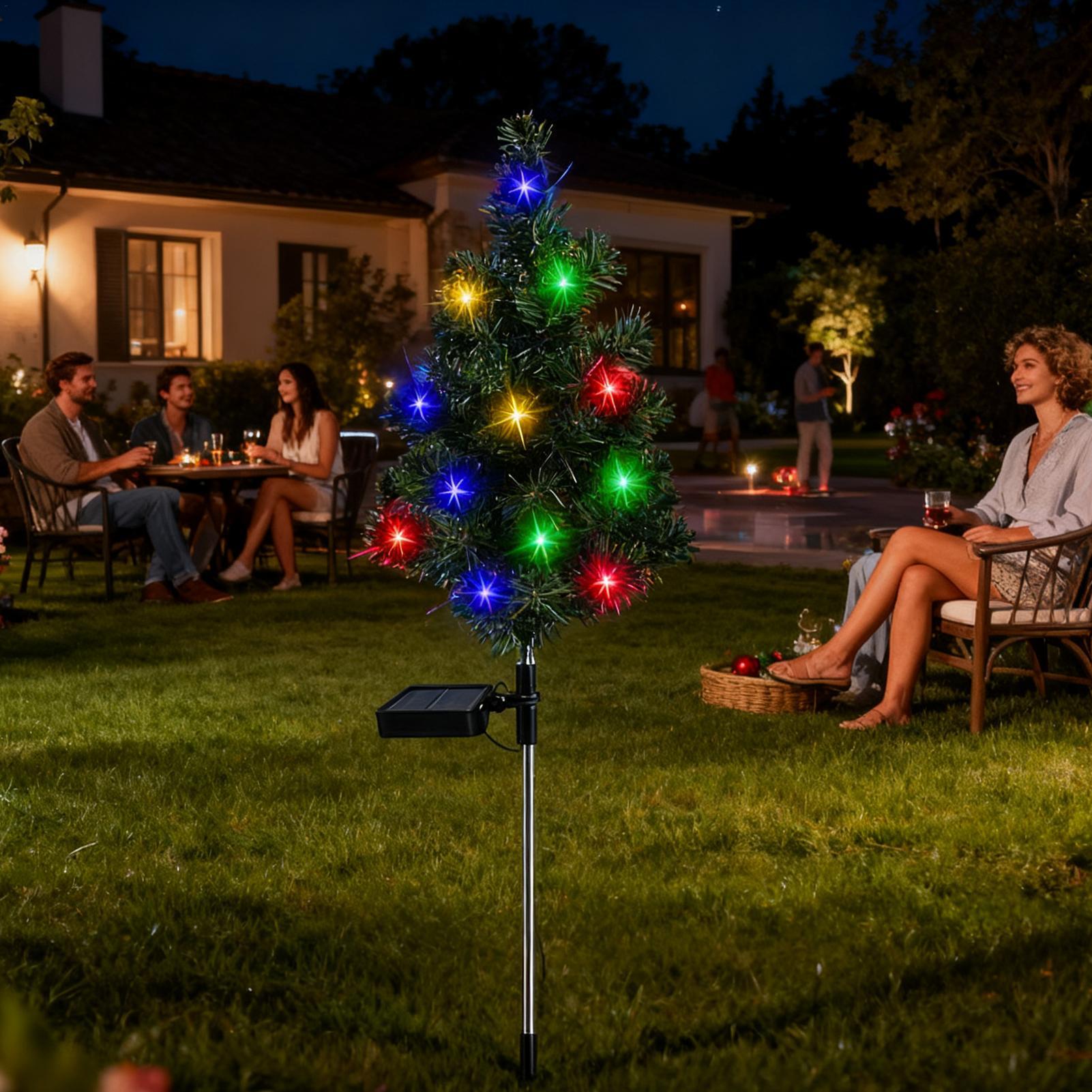 ソーラーパワークリスマスツリー屋外装飾、杭付きLEDソーラー - Outdoor Power Stake のレビューと価格