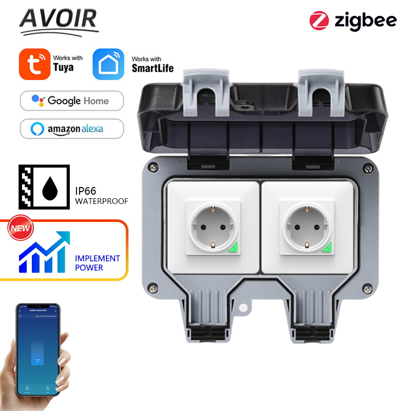 Avoir Tuya Zigbee 電気ソケット IP66  - Outdoor Usb Power Adapter のレビューと価格