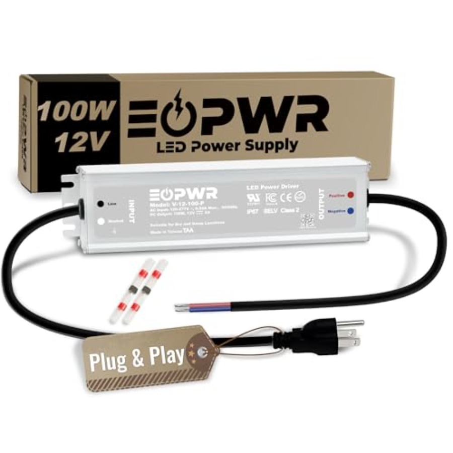 LED ドライバー防水 IP67 電源 AC120-277V - Outdoor Power Plug In のレビューと価格