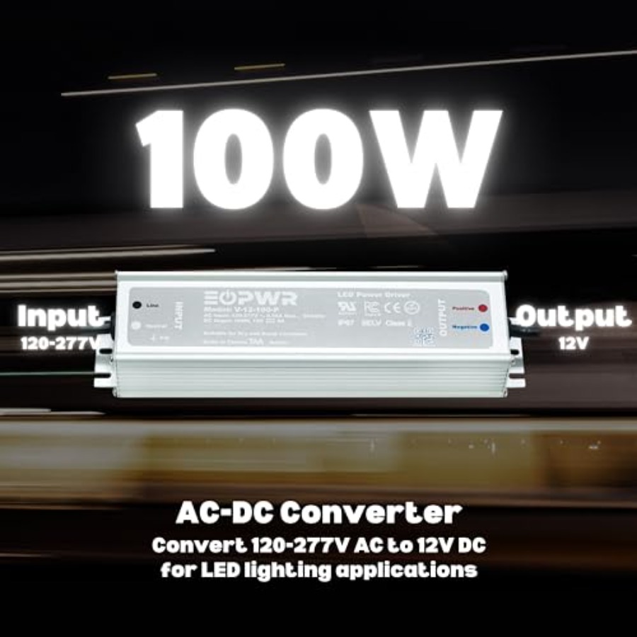 LED ドライバー防水 IP67 電源 AC120-277V - Outdoor Power Plug In のレビューと価格