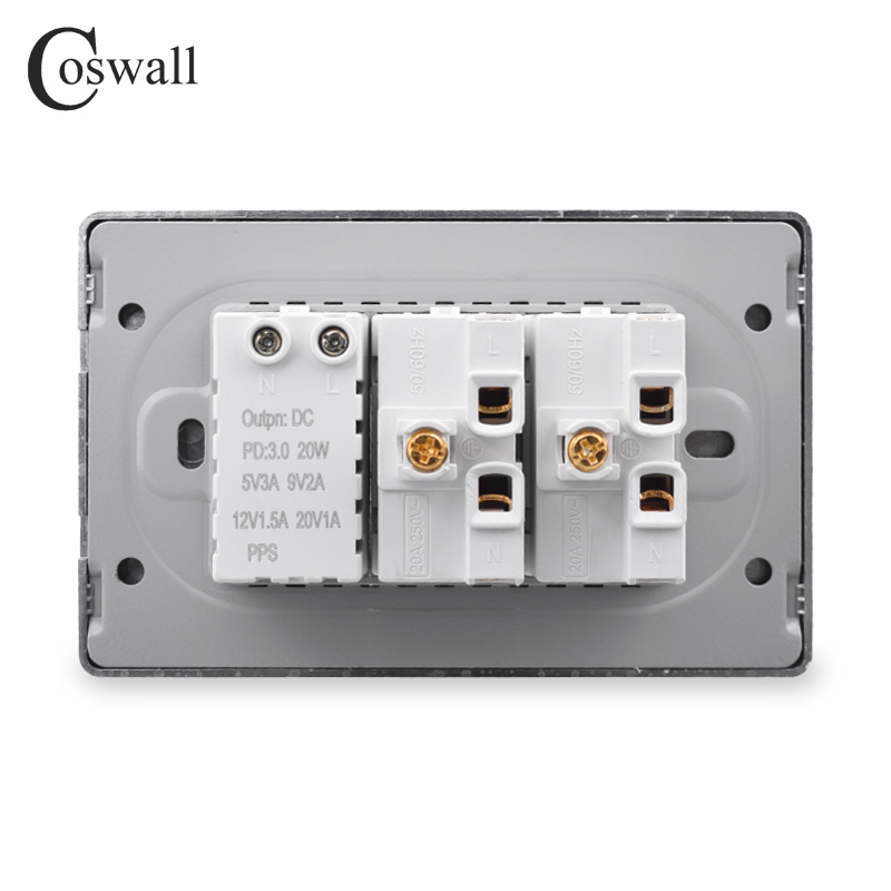 Coswall PC ブラジル標準 20A 電源ブラジルソケ - Outdoor Power Outlet のレビューと価格