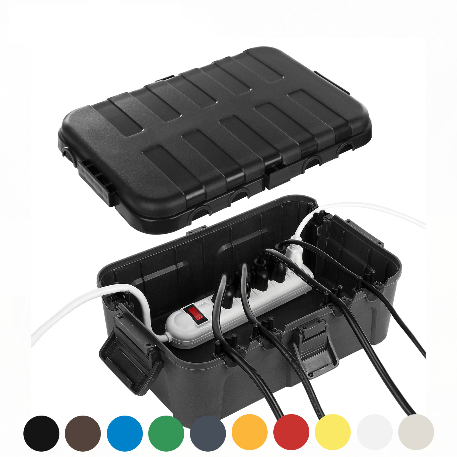 特大屋外電気ボックス、防水延長コードカバー耐候性、コンセント - Outdoor Power Adapter のレビューと価格