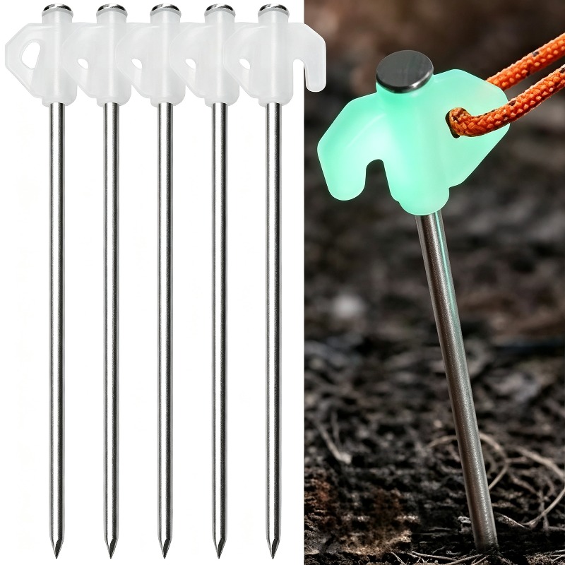 発光テントペグ暗闇で光る高耐久亜鉛メッキ鋼製ステークス防錆地 - Outdoor Power Stake のレビューと価格