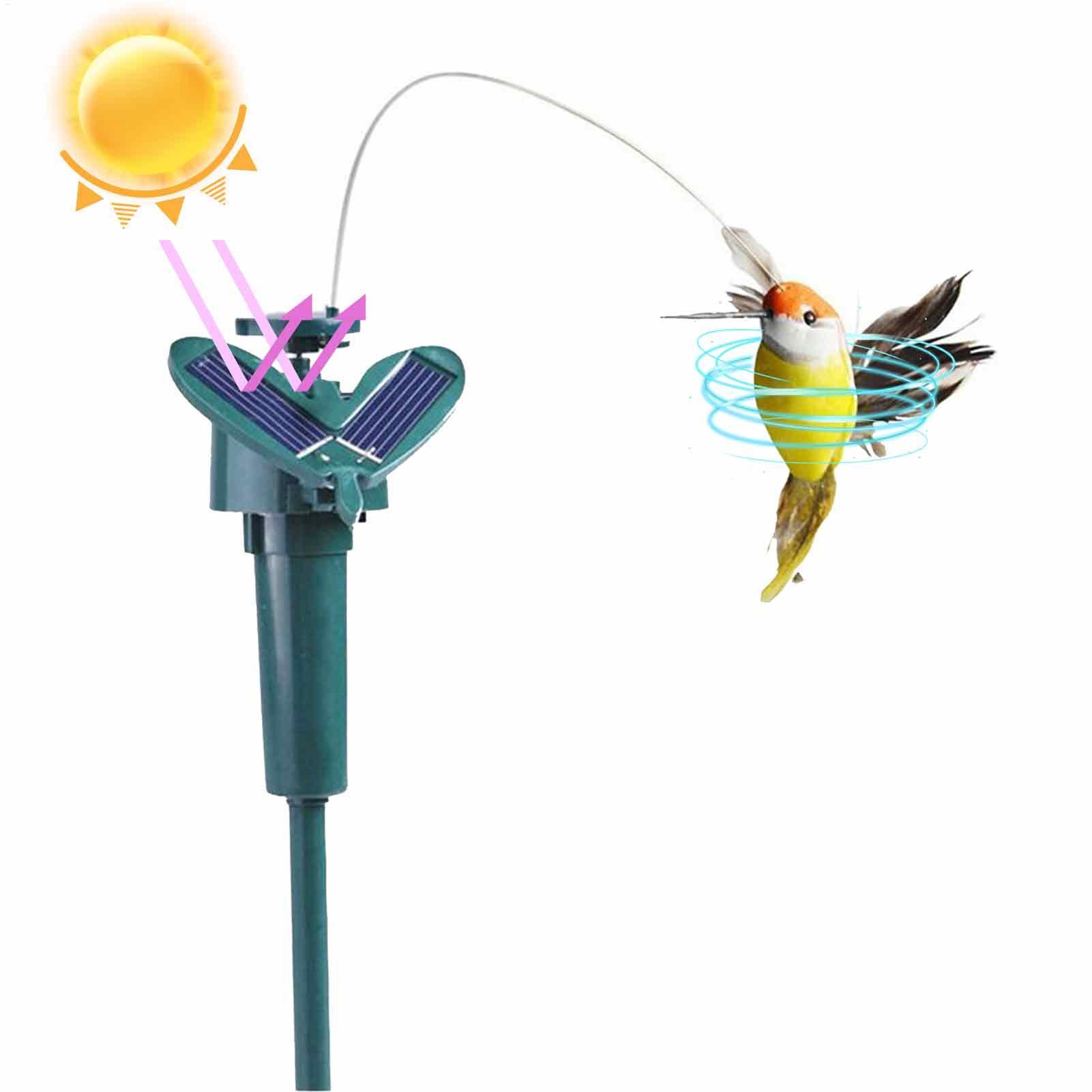 1pc ソーラー回転鳥面白い飛行ハチドリ太陽光発電鳥ステーク - Outdoor Power Stake のレビューと価格