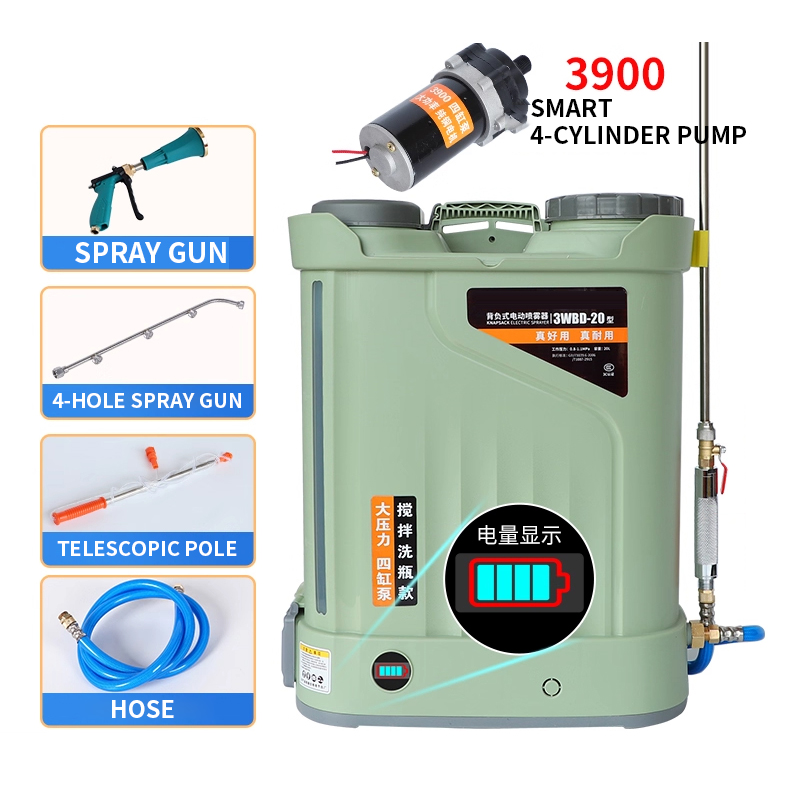 4気筒ポンプ農業用噴霧器、撹拌・洗浄機能付き電動噴霧器、リチ - Electric Sprayer Backpack のレビューと価格