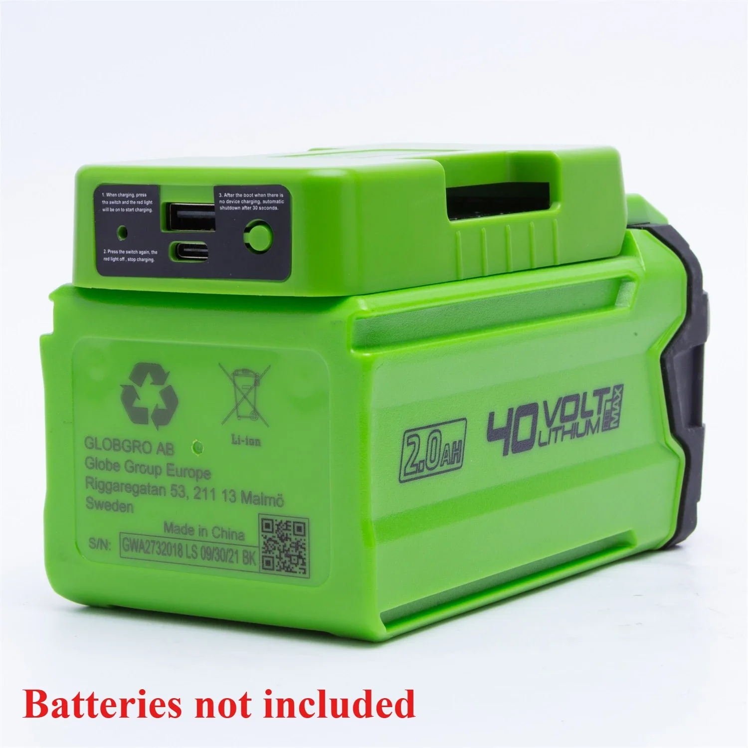 GREENWORKS 40V G-max リチウムイオンバッ - Outdoor Usb Power Adapter のレビューと価格