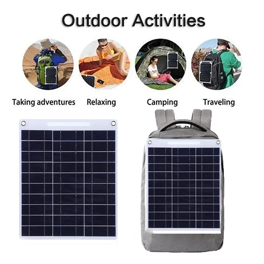 100 ワット防水ソーラーパネルポータブルデュアル USB  - Outdoor Usb Power Bank のレビューと価格