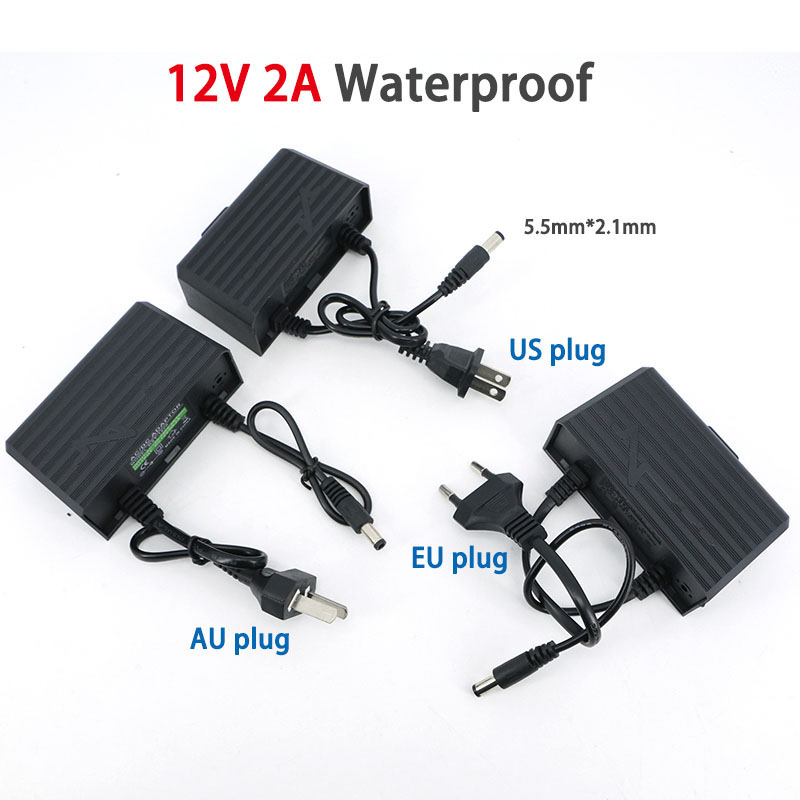 防水AC 100V 240V から DC 12V 2A 20 - Outdoor Power Plug In のレビューと価格